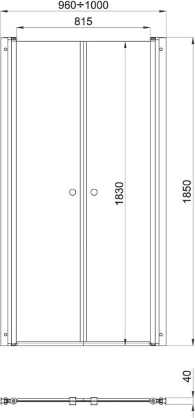 Душевая дверь Triton Дабл Щ0000036862 100 см